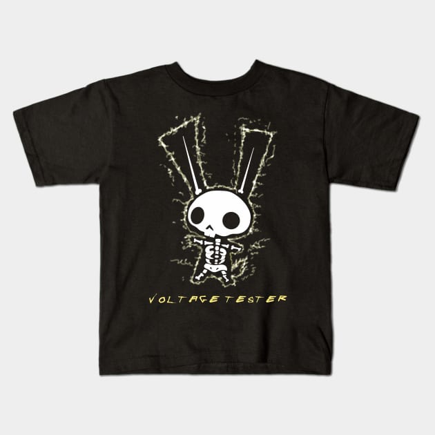 rabbit voltage tester Kids T-Shirt by NemfisArt